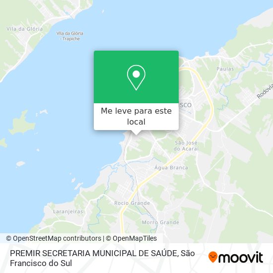 PREMIR SECRETARIA MUNICIPAL DE SAÚDE mapa