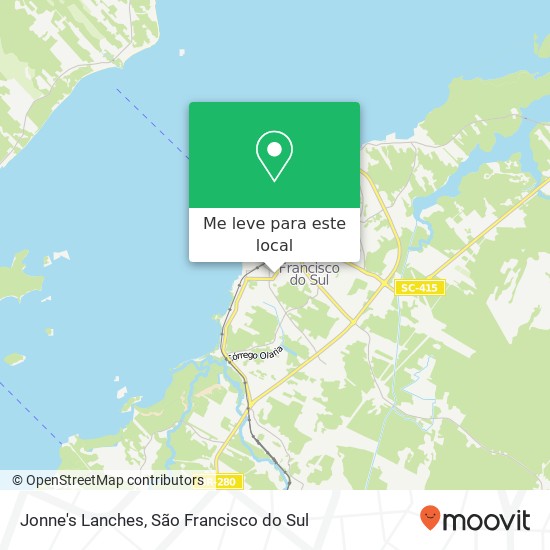 Jonne's Lanches, Rua Barão do Rio Branco, 780 Centro São Francisco do Sul-SC 89240-000 mapa