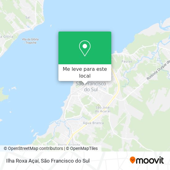 Ilha Roxa Açaí mapa