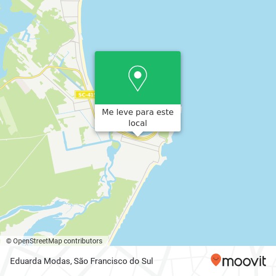 Eduarda Modas, Avenida Atlântica, 986 Da Enseada São Francisco do Sul-SC 89240-000 mapa