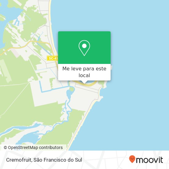 Cremofruit, Avenida Atlântica Da Enseada São Francisco do Sul-SC 89240-000 mapa