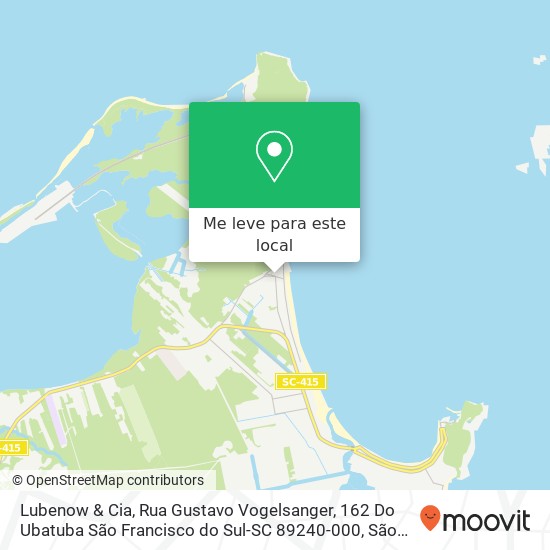 Lubenow & Cia, Rua Gustavo Vogelsanger, 162 Do Ubatuba São Francisco do Sul-SC 89240-000 mapa