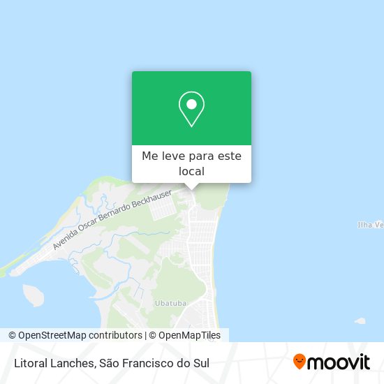 Litoral Lanches mapa