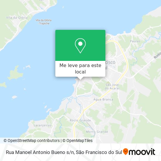 Rua Manoel Antonio Bueno s/n mapa