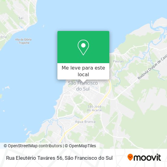 Rua Eleutério Taváres 56 mapa