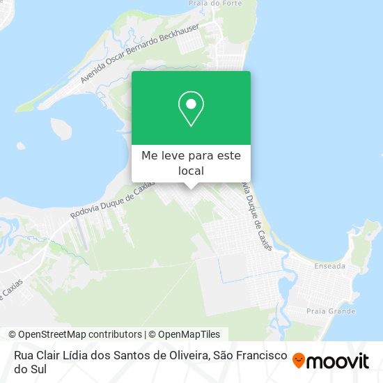Rua Clair Lídia dos Santos de Oliveira mapa