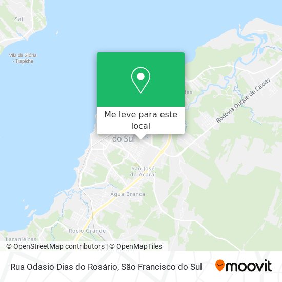 Rua Odasio Dias do Rosário mapa