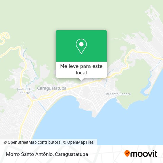 Morro Santo Antônio mapa