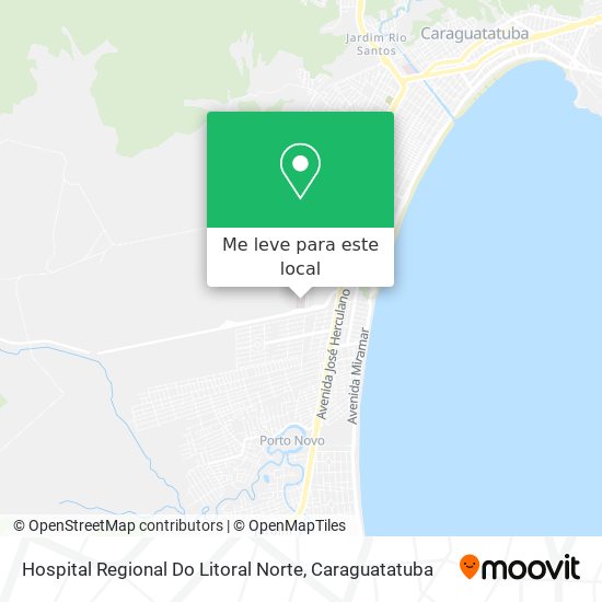 Hospital Regional Do Litoral Norte mapa