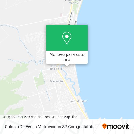 Colonia De Férias Metroviários SP mapa