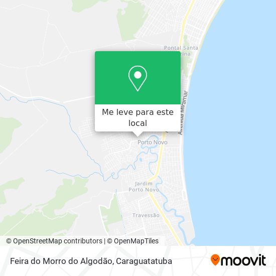 Feira do Morro do Algodão mapa