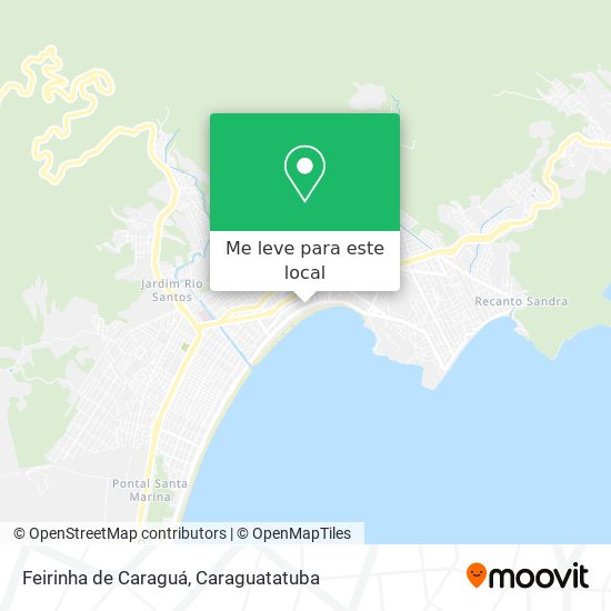 Feirinha de Caraguá mapa