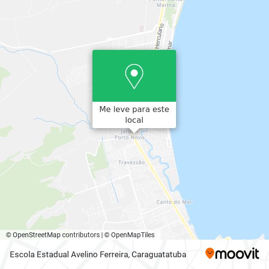 Escola Estadual Avelino Ferreira mapa