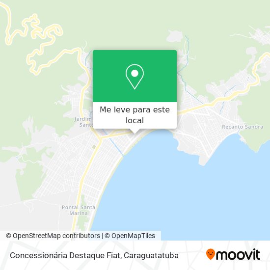 Concessionária Destaque Fiat mapa