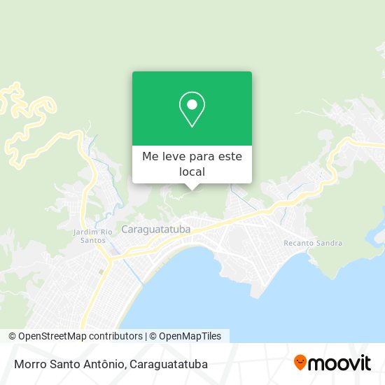 Morro Santo Antônio mapa