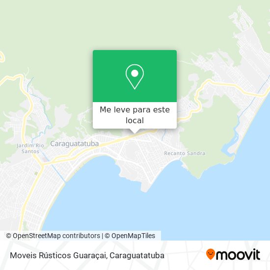 Moveis Rústicos Guaraçai mapa