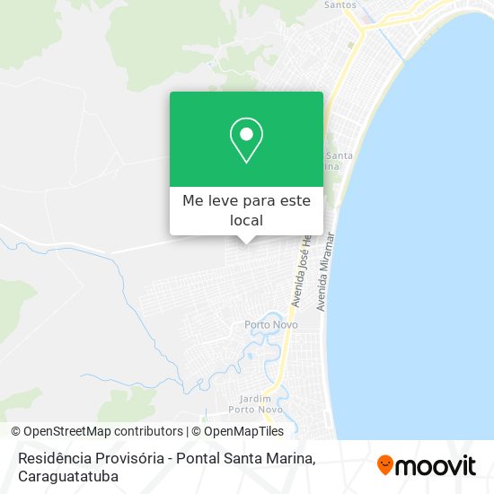 Residência Provisória - Pontal Santa Marina mapa