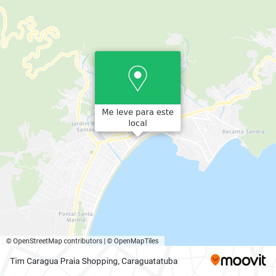 Tim Caragua Praia Shopping mapa