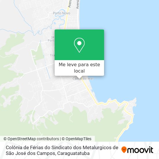 Colônia de Férias do Sindicato dos Metalurgicos de São José dos Campos mapa