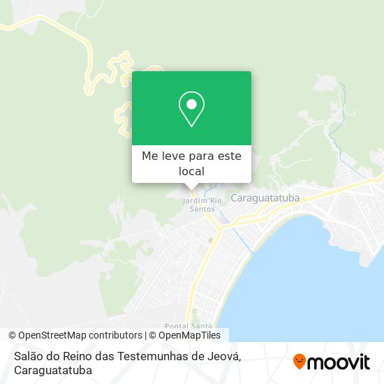 Salão do Reino das Testemunhas de Jeová mapa