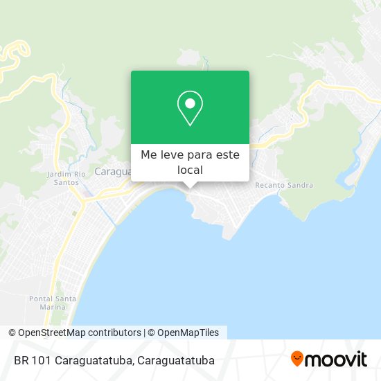 BR 101 Caraguatatuba mapa