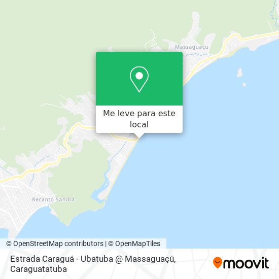 Estrada Caraguá - Ubatuba @ Massaguaçú mapa
