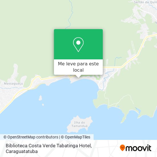 Biblioteca Costa Verde Tabatinga Hotel mapa