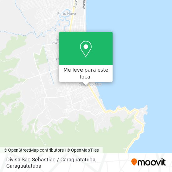 Divisa São Sebastião / Caraguatatuba mapa