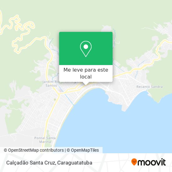 Calçadão Santa Cruz mapa