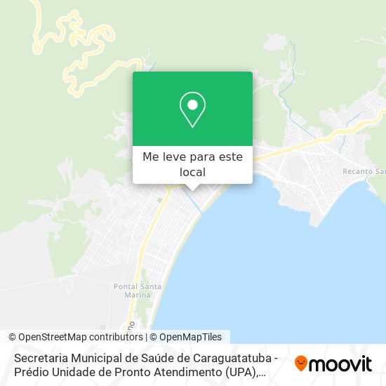 Secretaria Municipal de Saúde de Caraguatatuba - Prédio Unidade de Pronto Atendimento (UPA) mapa