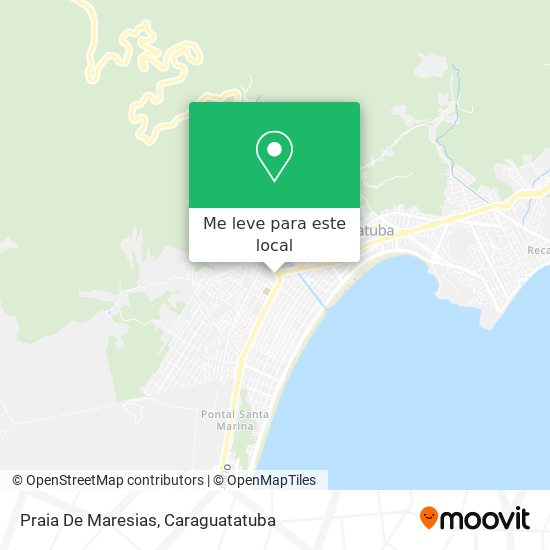 Praia De Maresias mapa