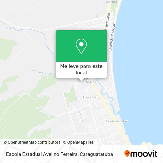 Escola Estadual Avelino Ferreira mapa