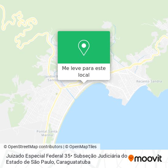 Juizado Especial Federal 35• Subseção Judiciária do Estado de São Paulo mapa