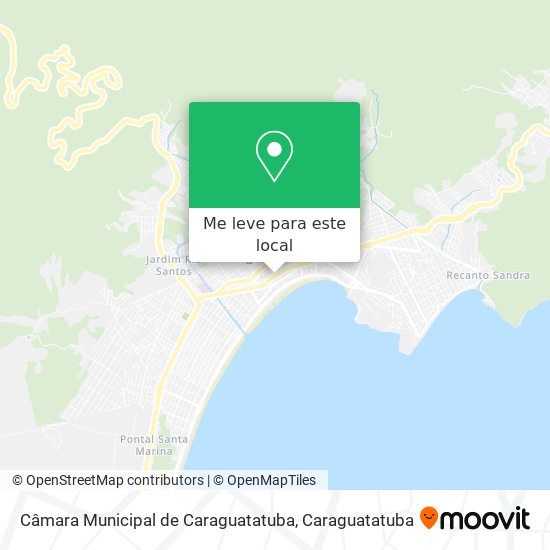 Câmara Municipal de Caraguatatuba mapa