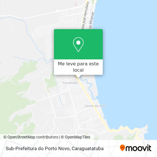 Sub-Prefeitura do Porto Novo mapa