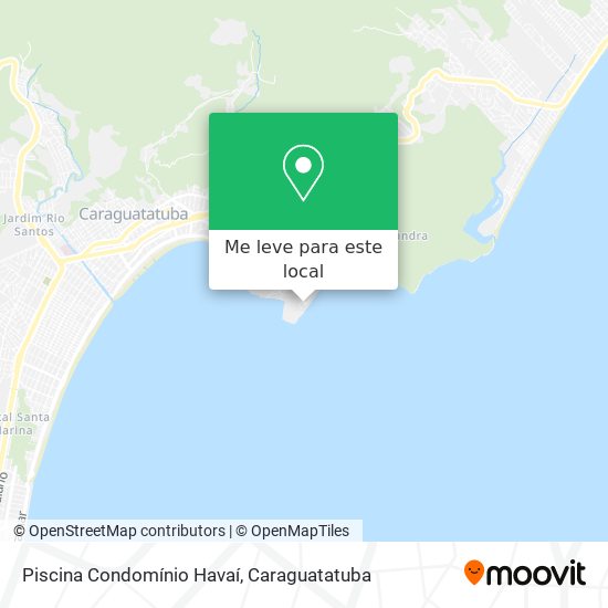 Piscina Condomínio Havaí mapa