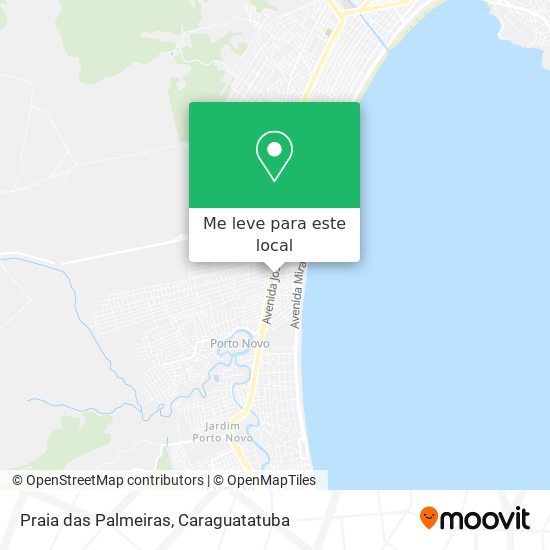 Praia das Palmeiras mapa