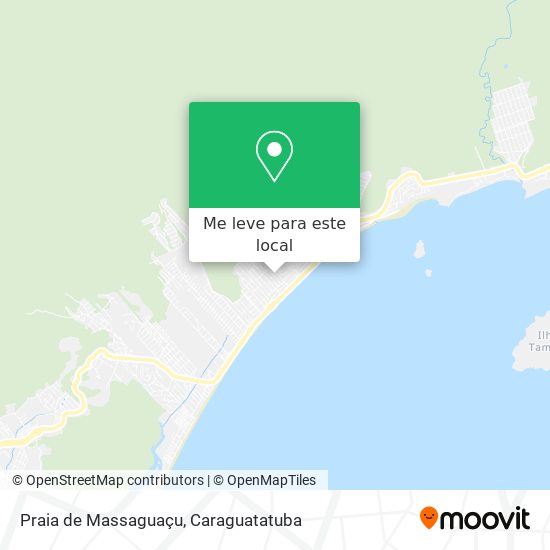 Praia de Massaguaçu mapa