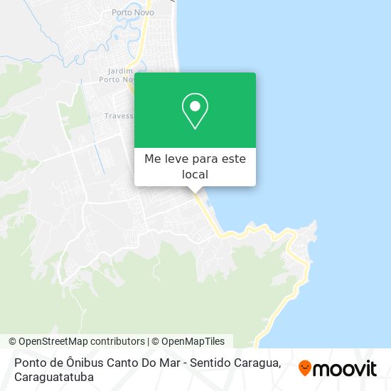 Ponto de Ônibus Canto Do Mar - Sentido Caragua mapa