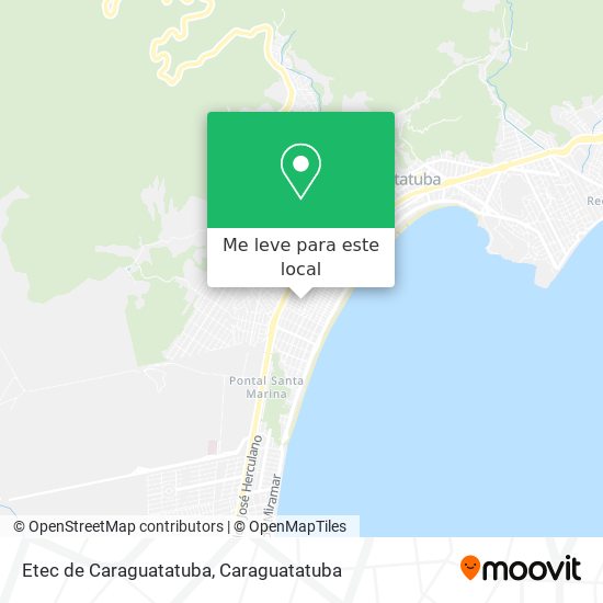 Etec de Caraguatatuba mapa