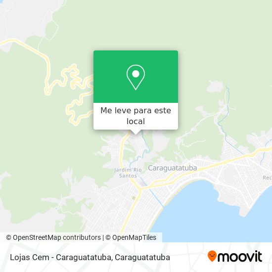 Lojas Cem - Caraguatatuba mapa