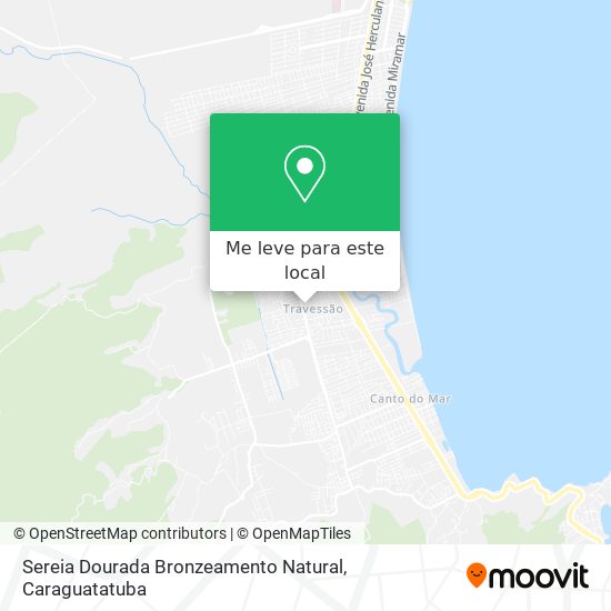 Sereia Dourada Bronzeamento Natural mapa