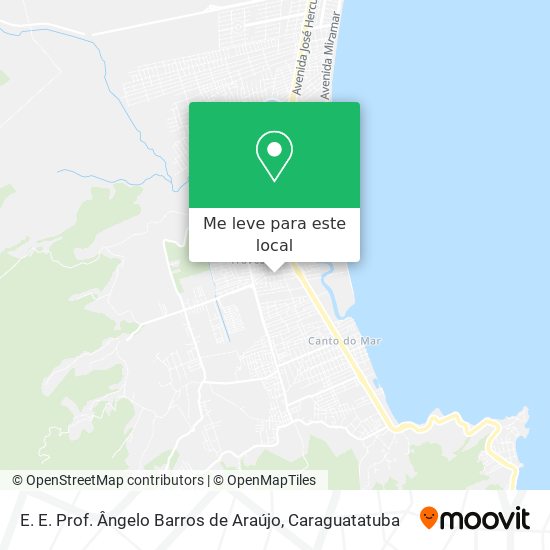 E. E. Prof. Ângelo Barros de Araújo mapa