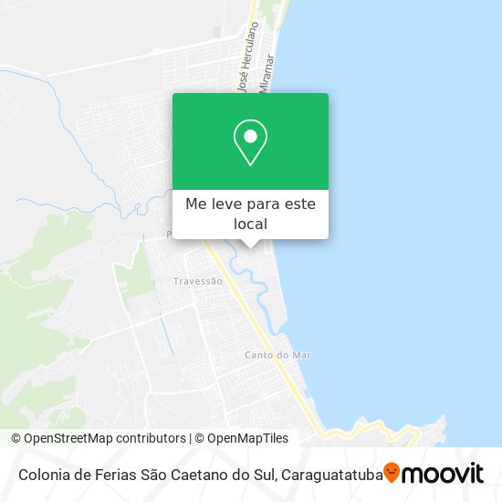 Colonia de Ferias São Caetano do Sul mapa