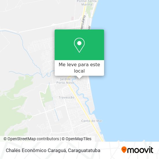 Chalés Econômico Caraguá mapa