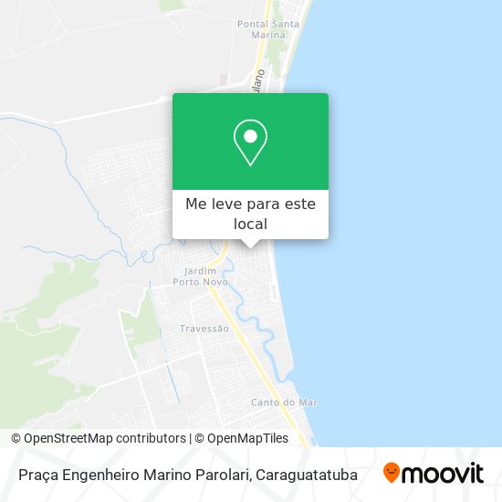 Praça Engenheiro Marino Parolari mapa