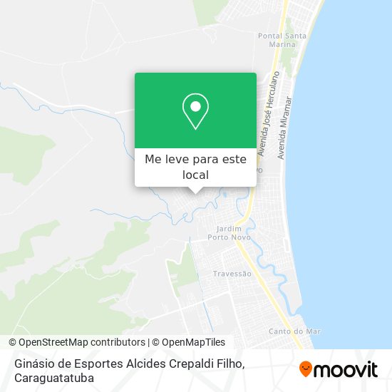 Ginásio de Esportes Alcides Crepaldi Filho mapa