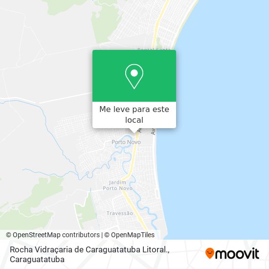 Rocha Vidraçaria de Caraguatatuba Litoral. mapa