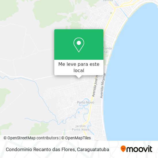 Condominio Recanto das Flores mapa