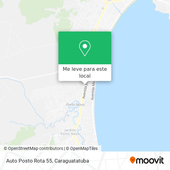 Auto Posto Rota 55 mapa